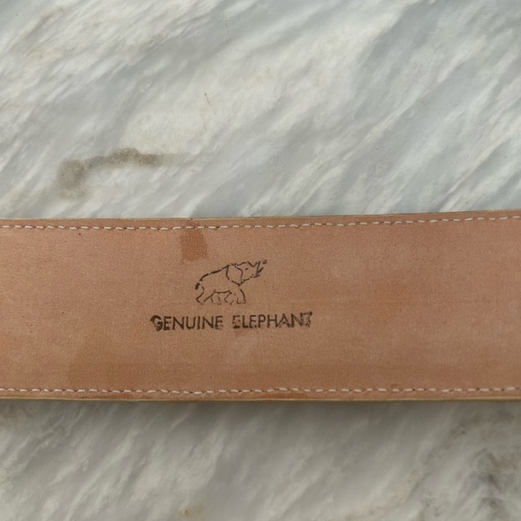 Tony Lama Vintage Genuine Elephant Belt. 36 inches. - Picture 7 of 7